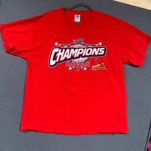 St. Louis Cardinals Champions World Series 2004‎ Red Mens XL T-Shirt